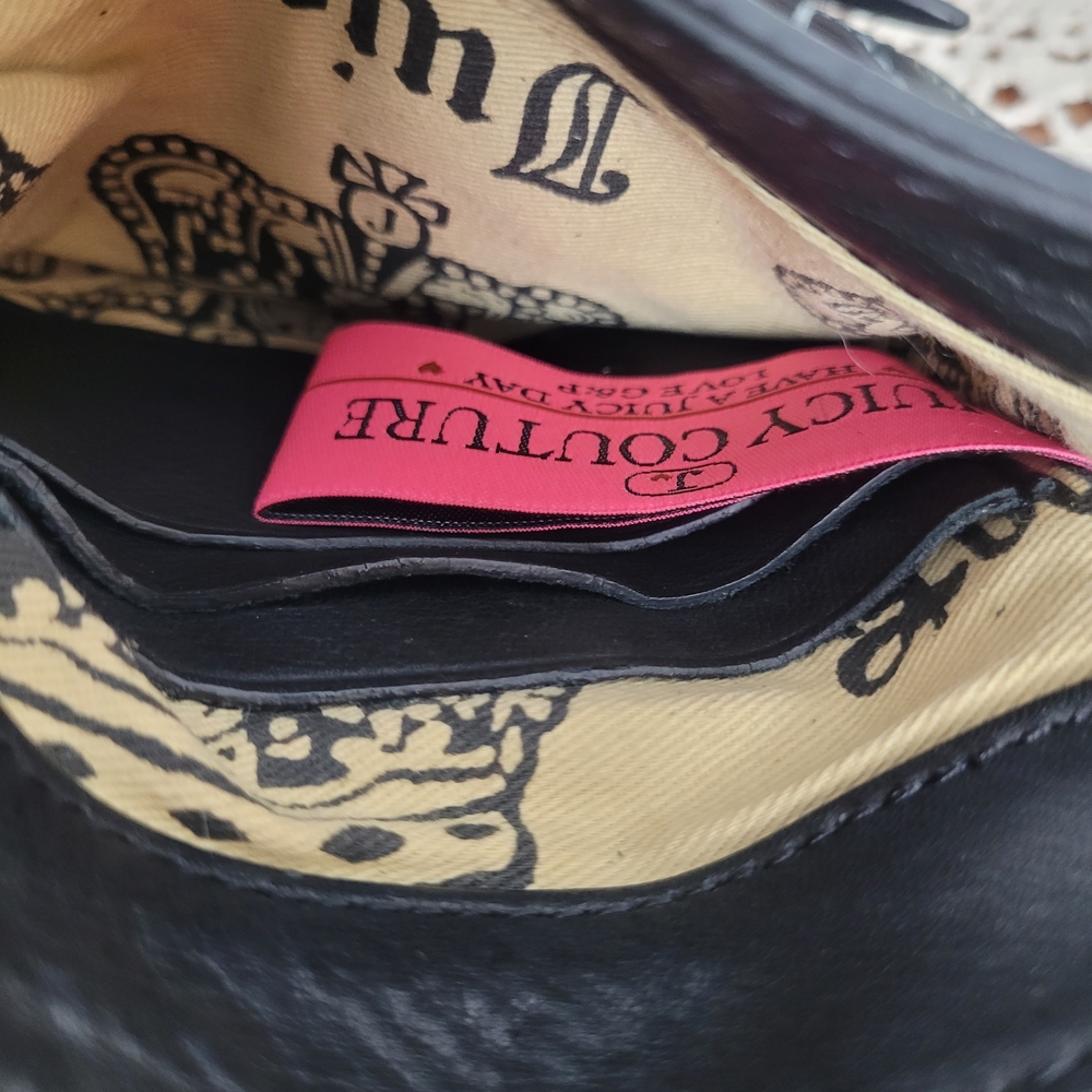 Juicy Couture Black Crossbody Bag with Gold Accents - Picture 11 of 13